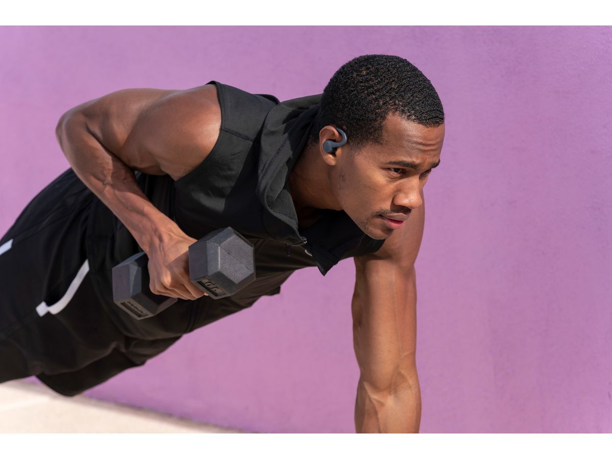 JLAB Go Sport+ Earbuds IEUEBGAIRSPRTRBLK124 True Wireless, Graphite (0812887017404)