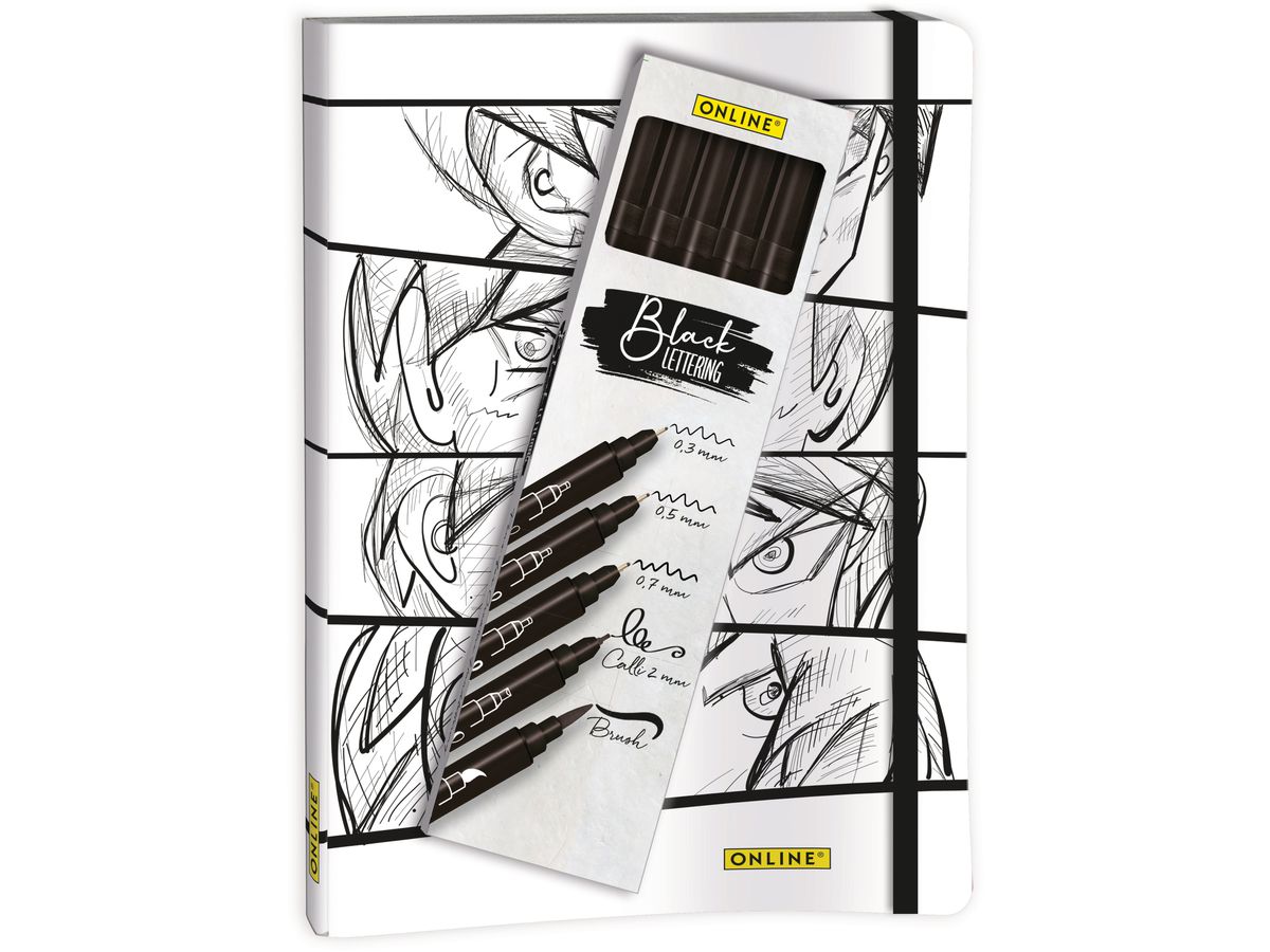 ONLINE Set Manga 8190 Bullet Jour.& Black Lettering (4014421081902)