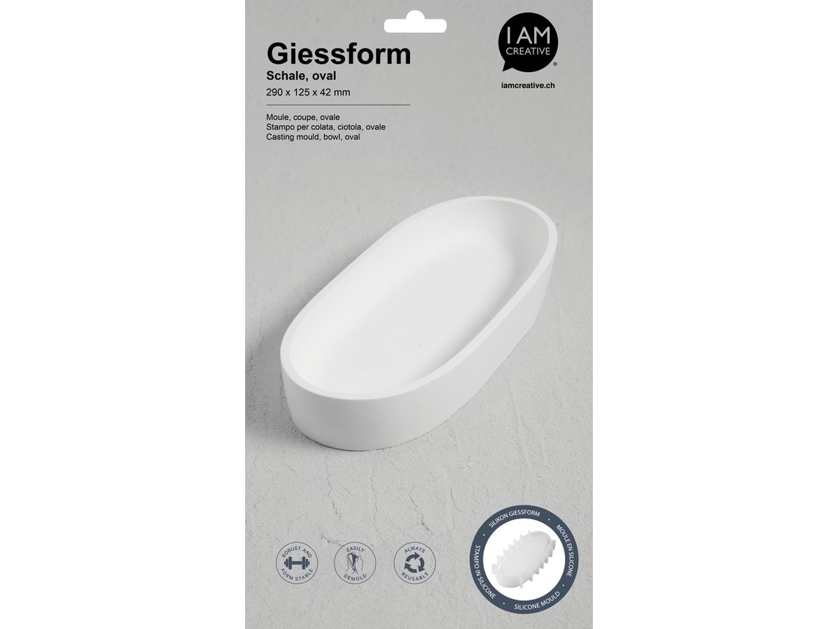 I AM CREATIVE Moule en silicone 1704.22 Coupe ovale (7611983250516)