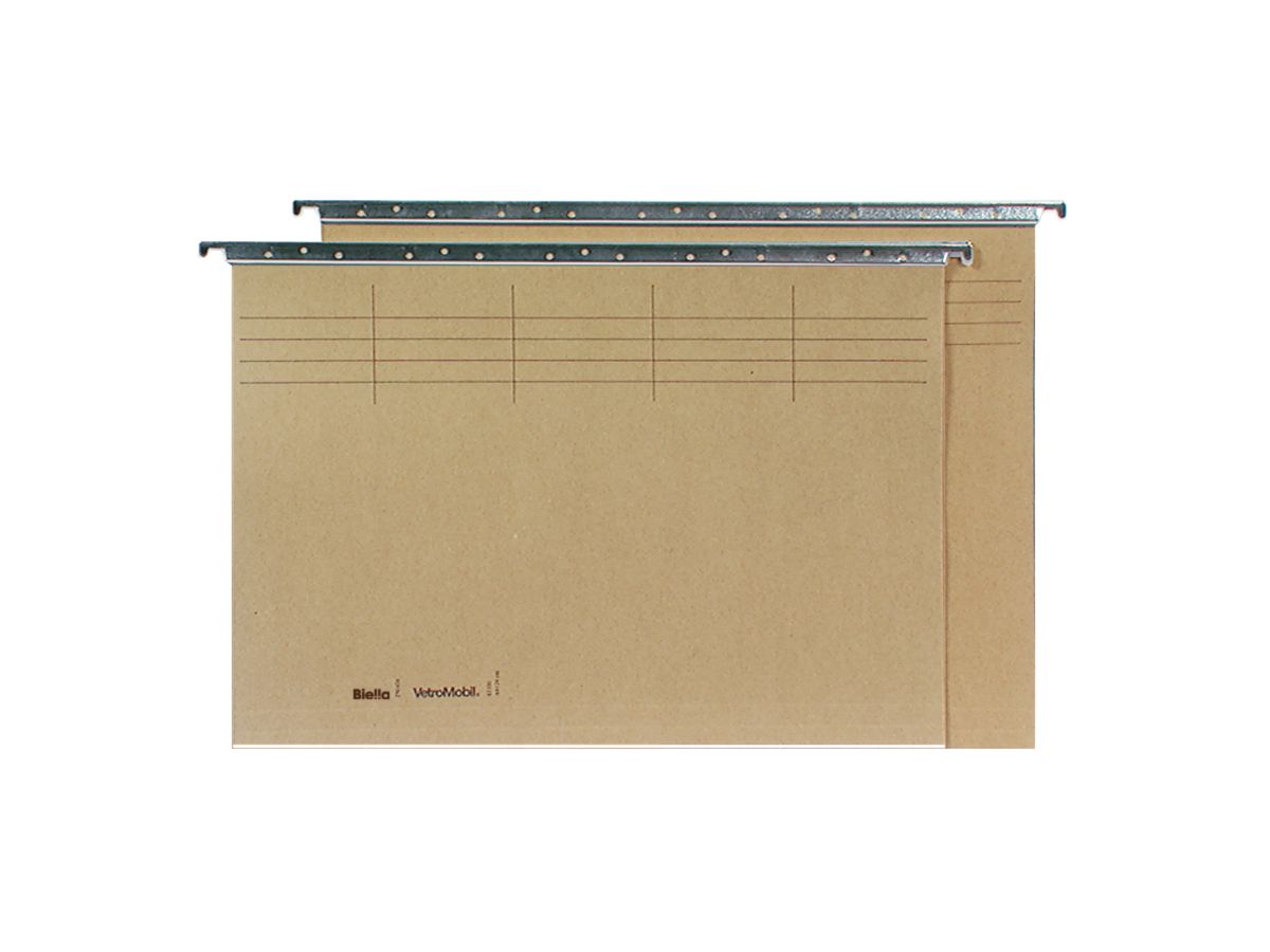 BIELLA Hängemappe A4 27042600OW1U braun 32x26cm 10 Stück (7611365276547)