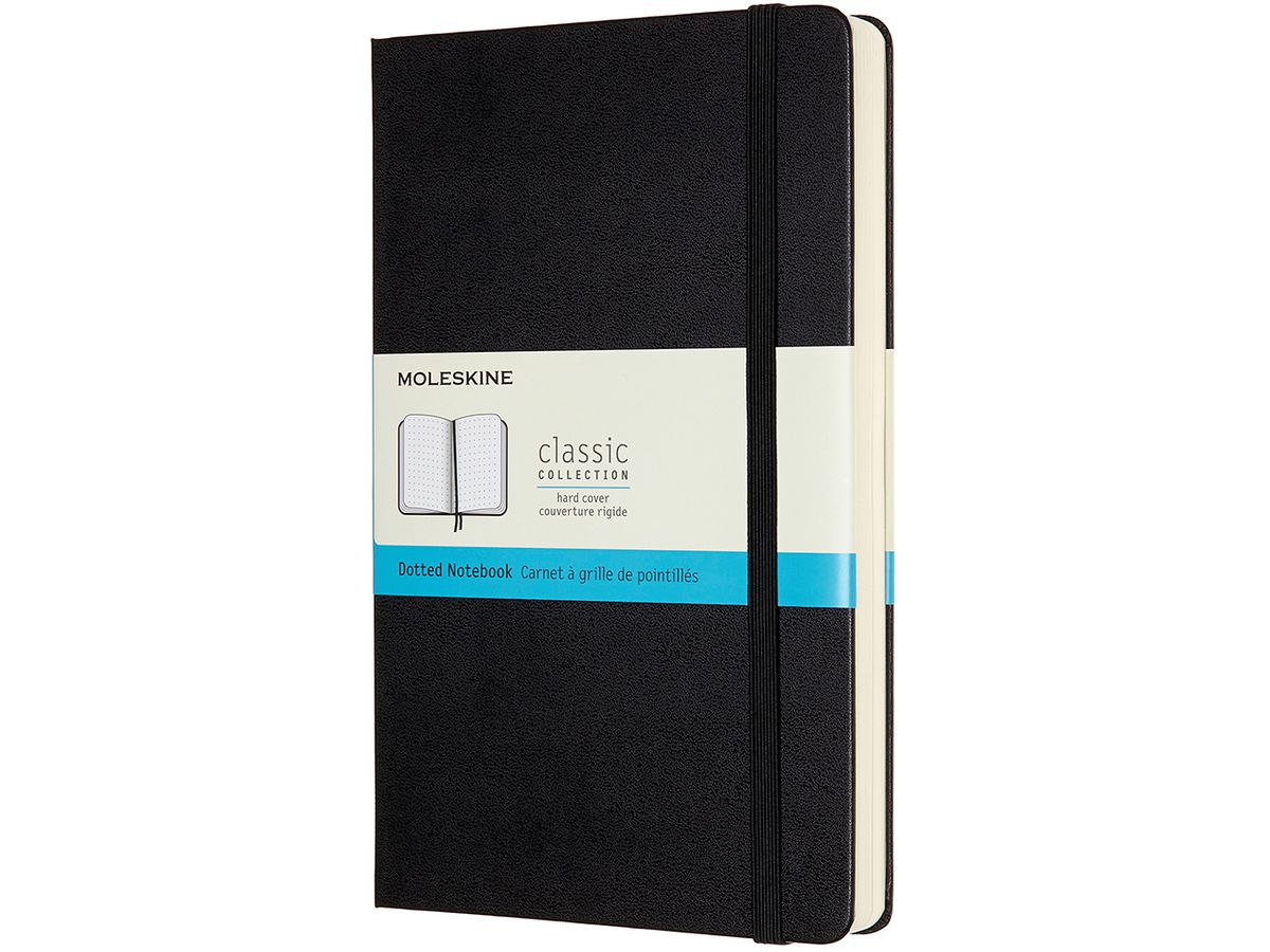 MOLESKINE Taccuino HC L/A5 628035 punti, nero, 400 pagine (8058647628035)