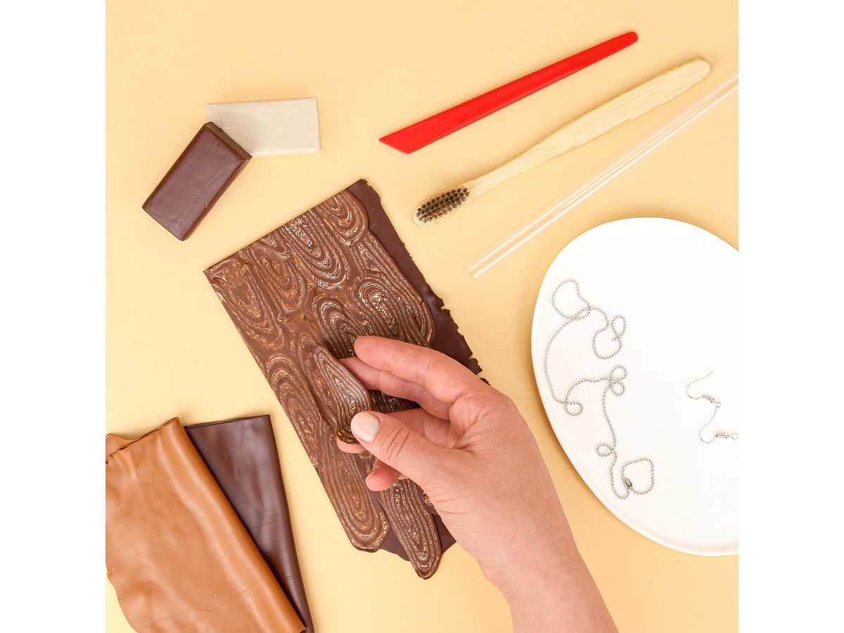 FIMO Modellierset 4x25g 8025HTC1 Holz Design (4007817101766)