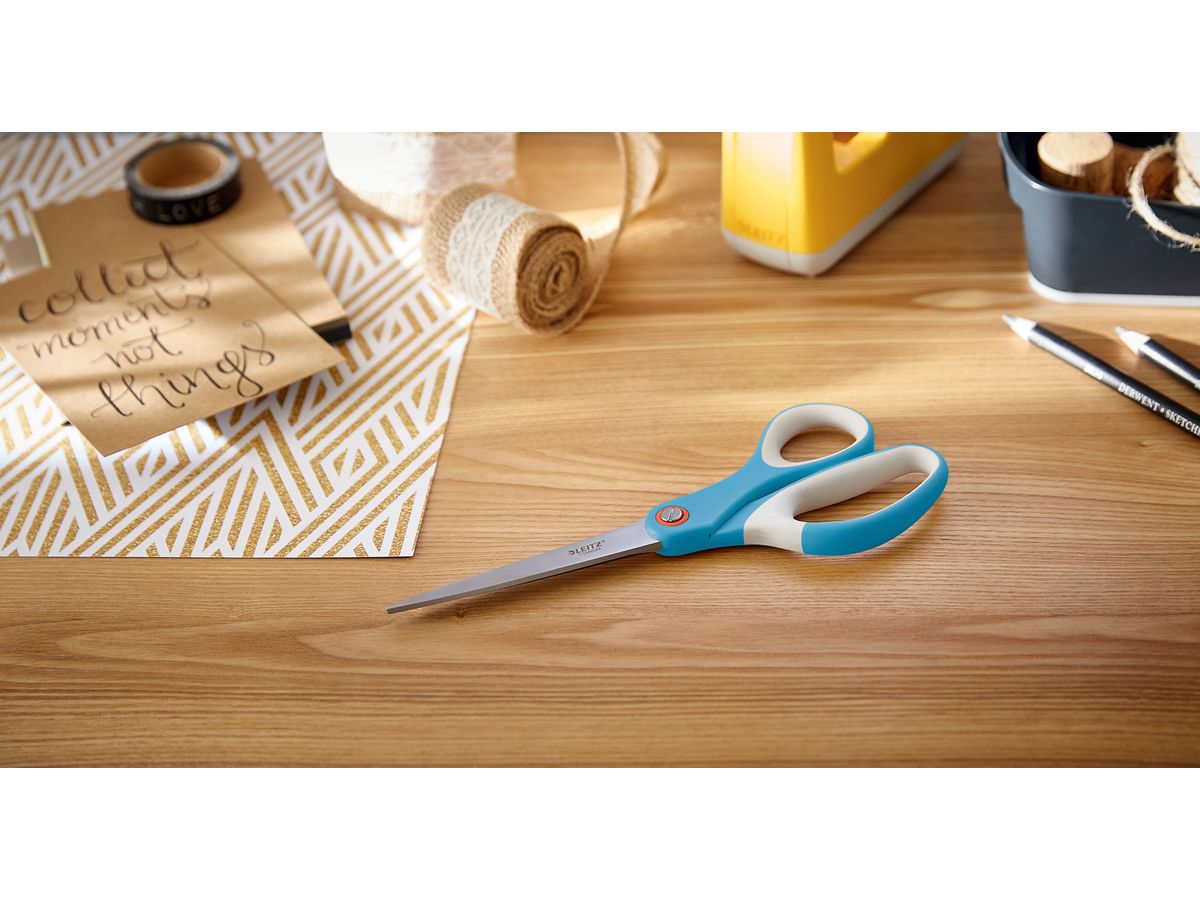 LEITZ Ciseaux Titan Cosy 5332-00-61 bleu 20.5cm (4002432128556)