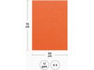 I AM CREATIVE Papier de soie 4073.04 50x70cm, orange 6 feuilles (7611983202133)
