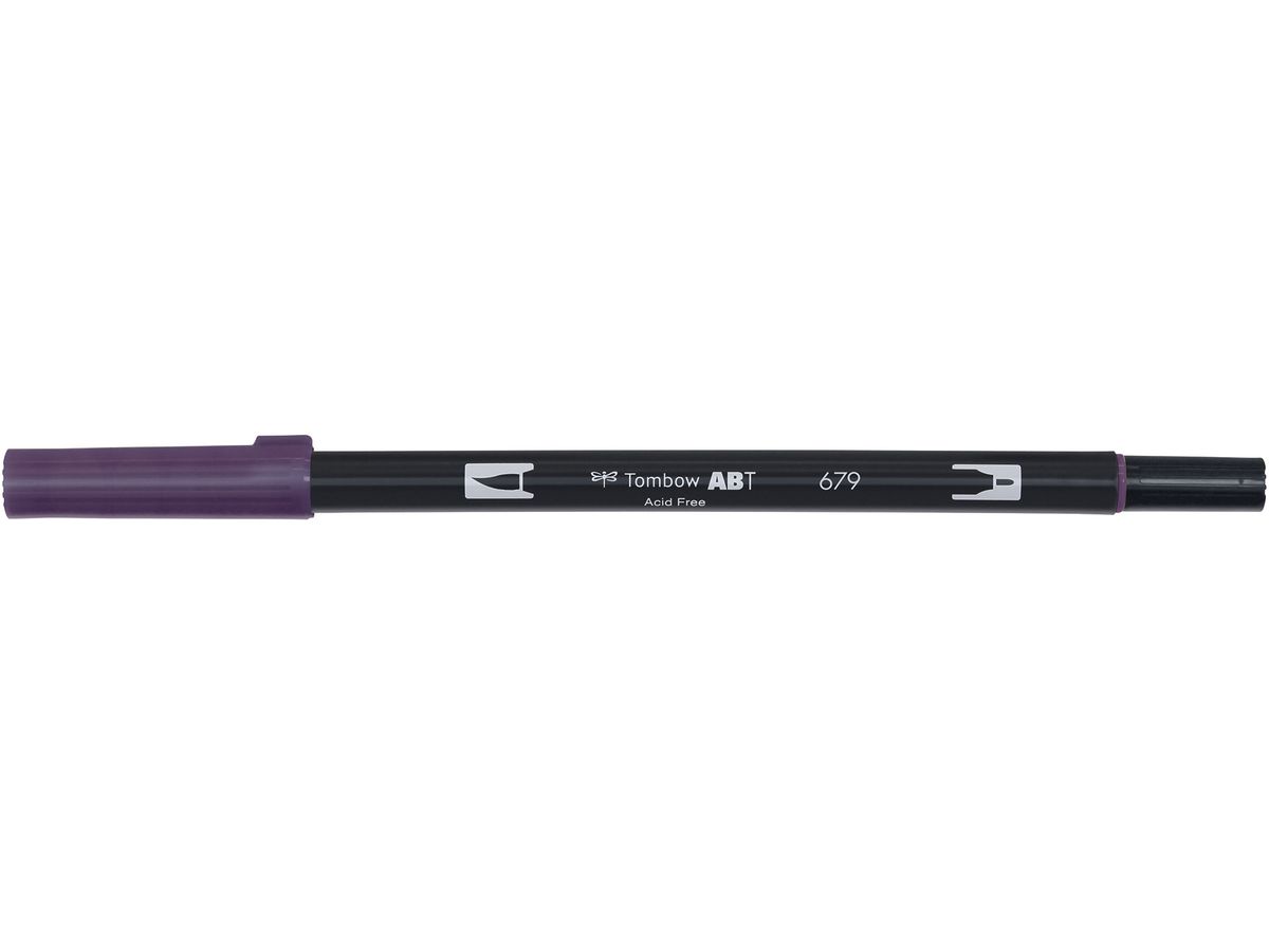 TOMBOW Dual Brush Pen ABT 679 dunkle Pflaume (4901991901870)
