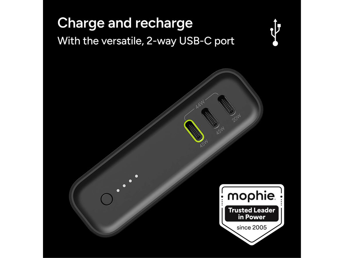 MOPHIE Powerstation Pro 20000mAh 401114331 65W, Black (0840390311641)