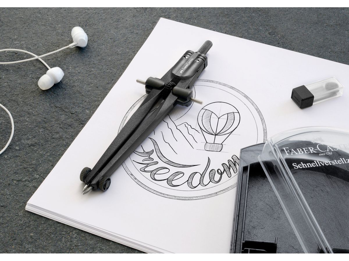 FABER-CASTELL Compasso Stream 2019 174530 black stone (4005401745303)