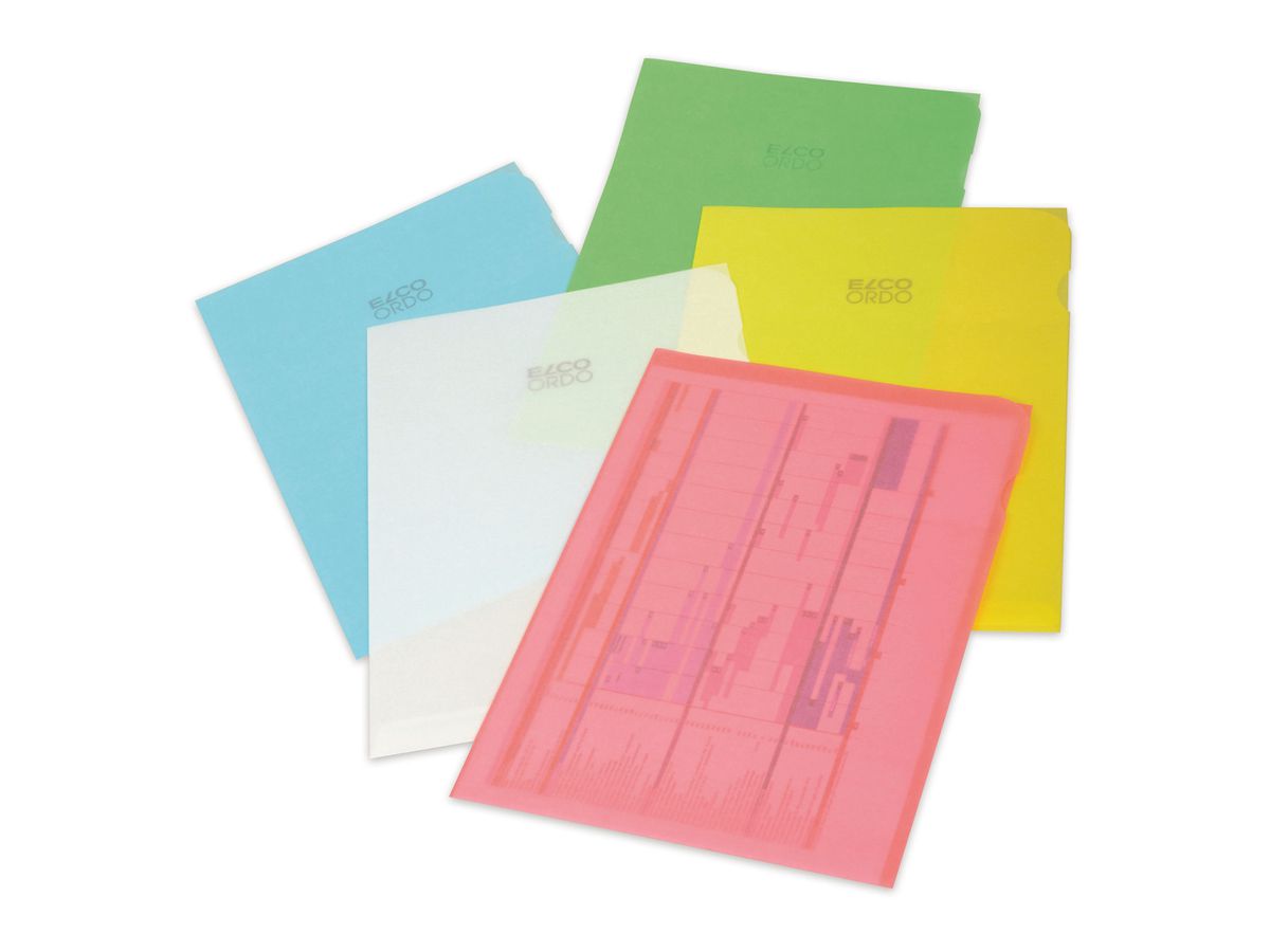 ELCO Dossier Ordo A4 73696.00 transparent, ass. 5x2 pièces (7611722015161)
