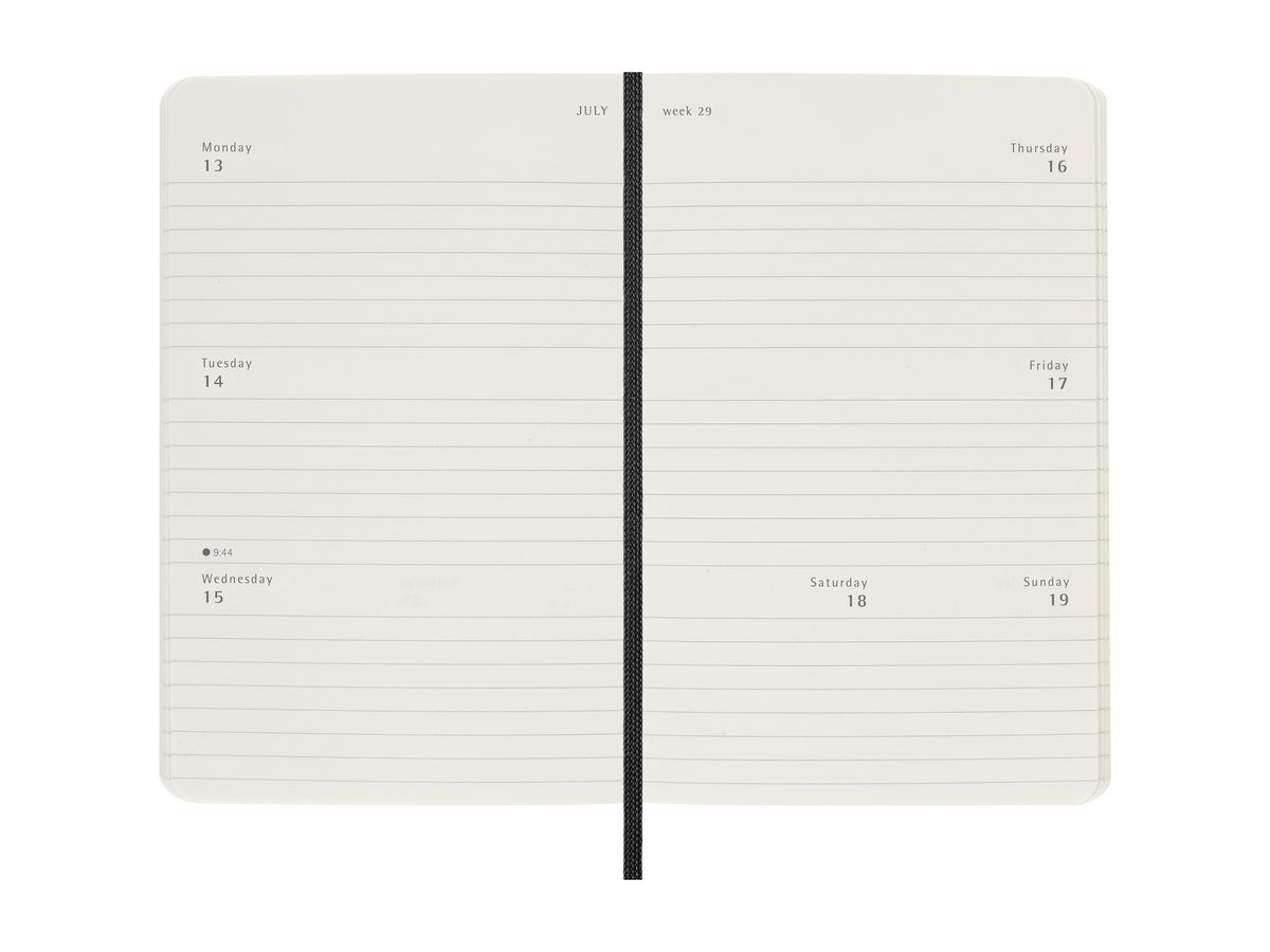 MOLESKINE Agenda Classic Pocket 2026 DSB12WH2Y26 1W/2S schwarz SC 9x14cm (8056999275280)