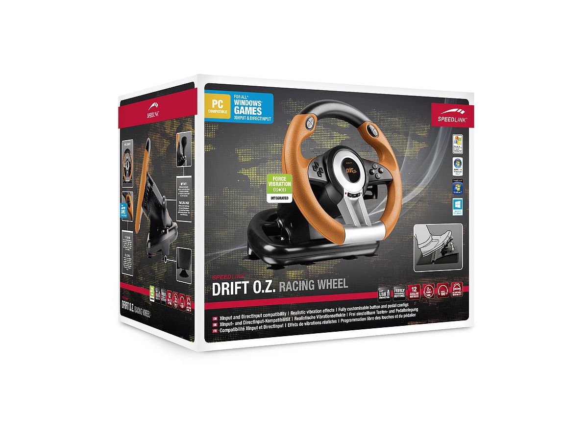 SPEEDLINK Racing Wheel SL6695BKO DRIFT O.Z. (4027301987638)