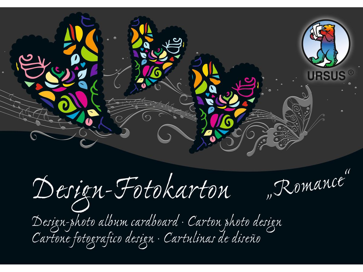 URSUS Carton photo bloc Romance A6 11426499SE 300g,60 Motives 60 flls. (4008525174608)