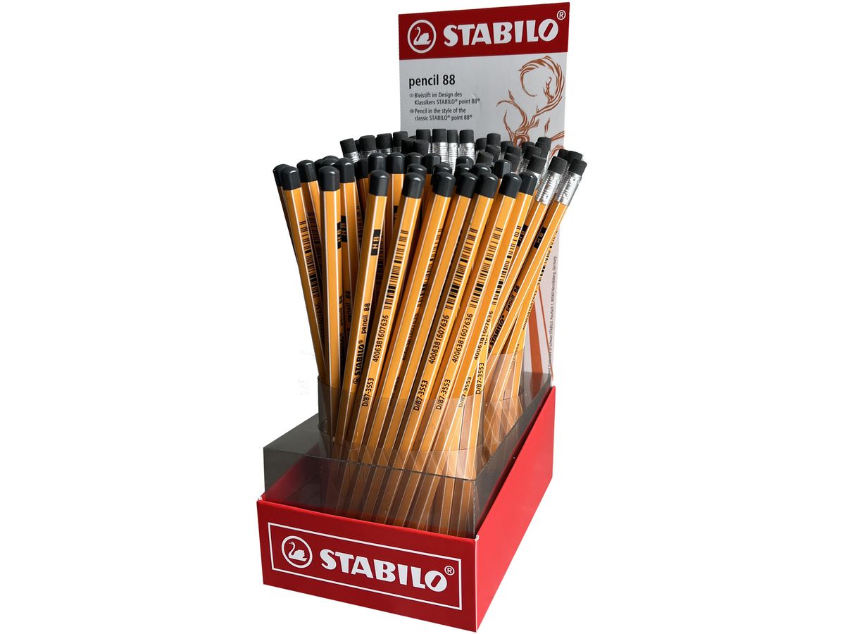 STABILO Matita 88 HB D/87-3555 Display 90 pezzi (4006381607650)
