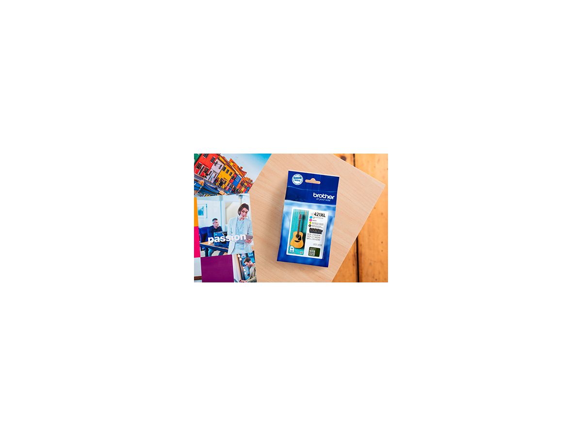 BROTHER Tintenpatrone HY magenta LC-421XLM DCP-J1050 500 Seiten (4977766810425)