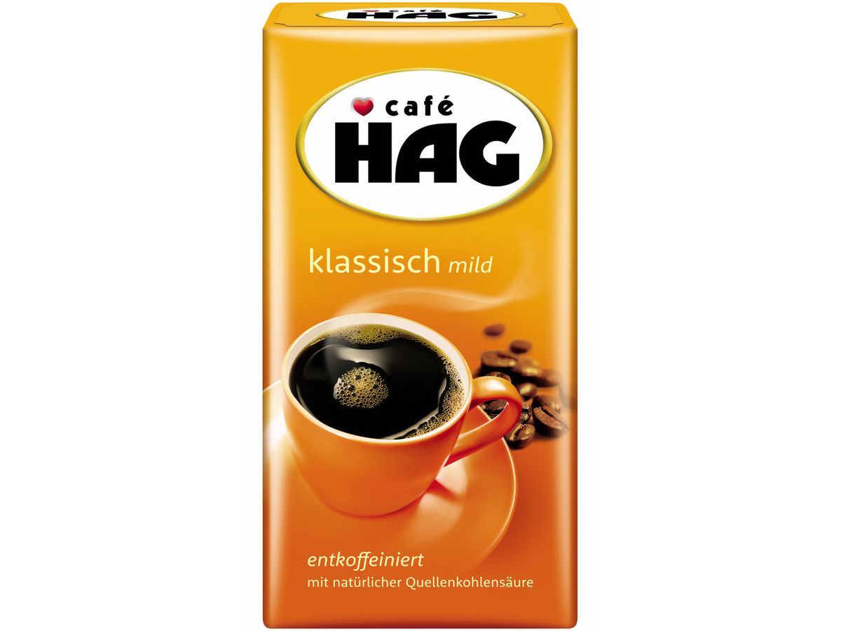 CAFE HAG Kaffee Gemahlen 250g 4031877 koffeinfrei (8711000512326)