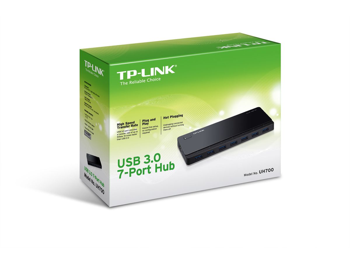 TP-LINK 7 Port USB 3.0 Hub UH700 (1210002607049)