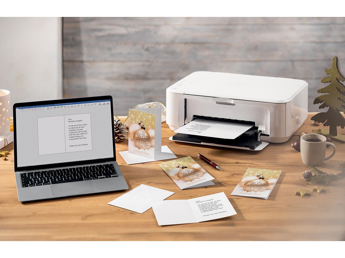 SIGEL Weihnachtskarten A6 DS091 Weihnachtskugeln 25 Stück (4004360786341)