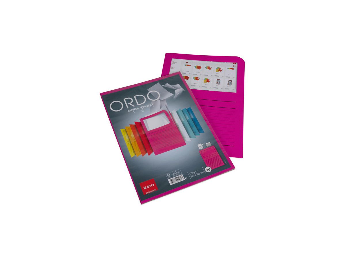 ELCO Organisationsmappe Ordo A4 73695.52 classico, fuchsia 10 Stück (7611722019893)