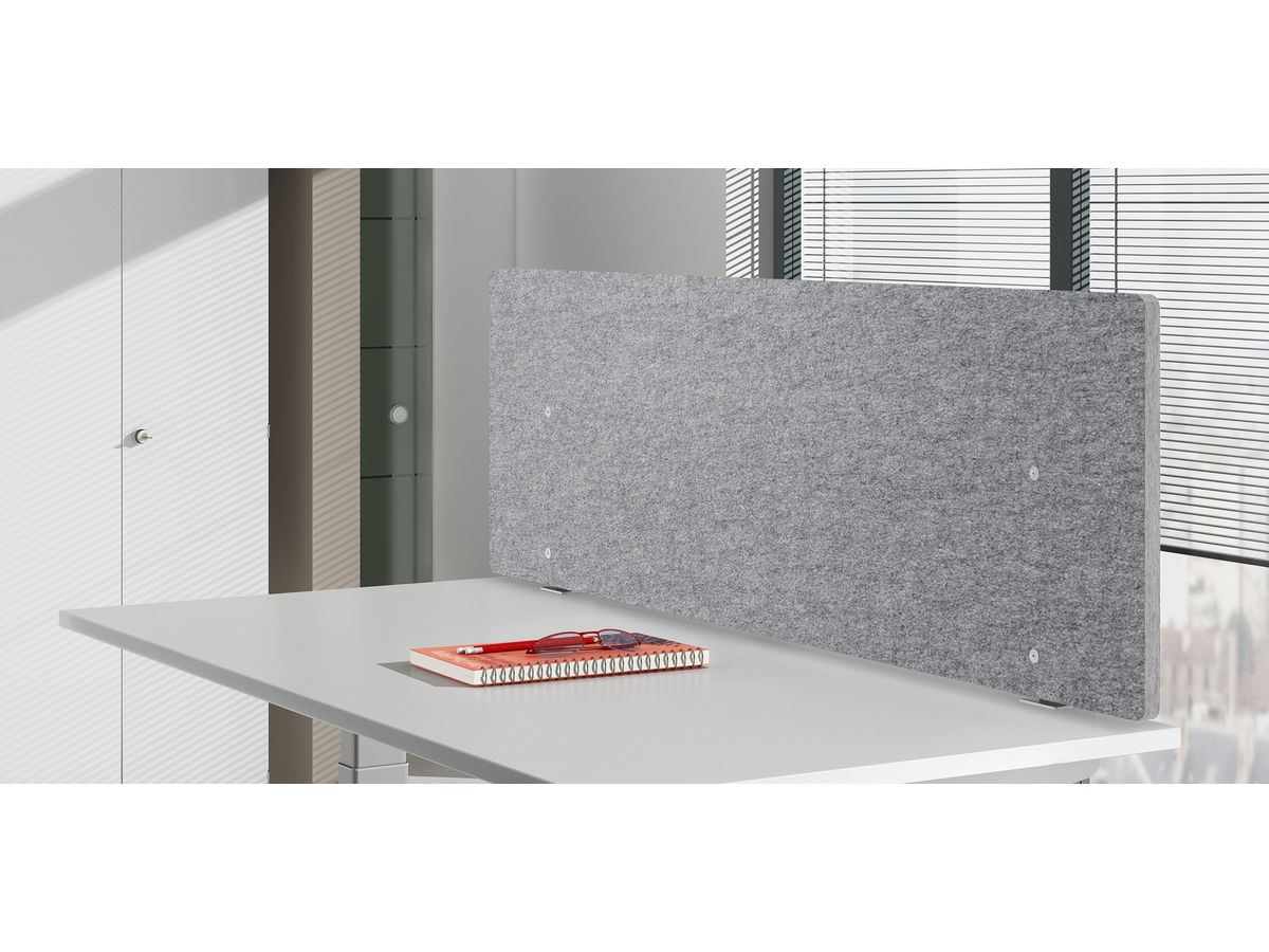 APOLLO Tischtrennwand 180x50cm VARW18/5 grau (4032062176757)