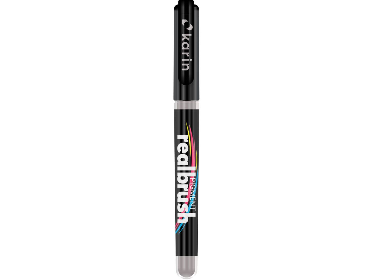 KARIN Real Brush Pen 0.4mm 33Z434 Pigment, gris chaud 1 (5904446032371)
