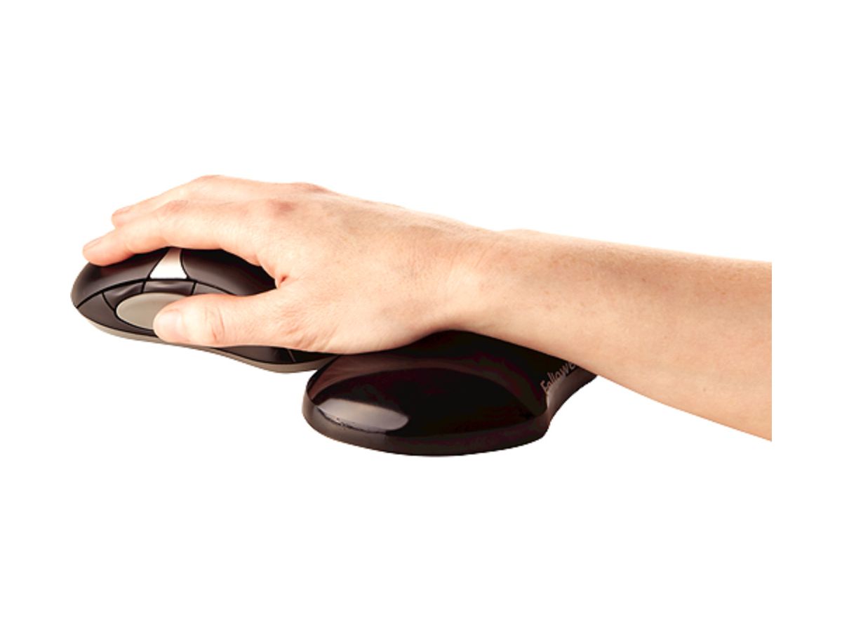 FELLOWES Handballenauflage Flex 9112301 schwarz, Gel (0043859527199)