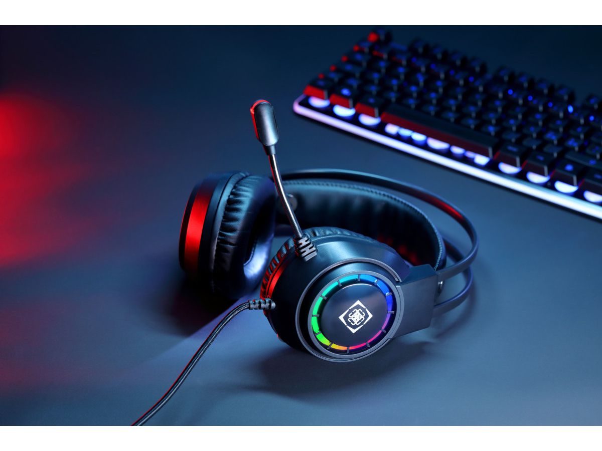 DELTACO Gaming Headset USB,Wired GAM-168 (7333048064820)