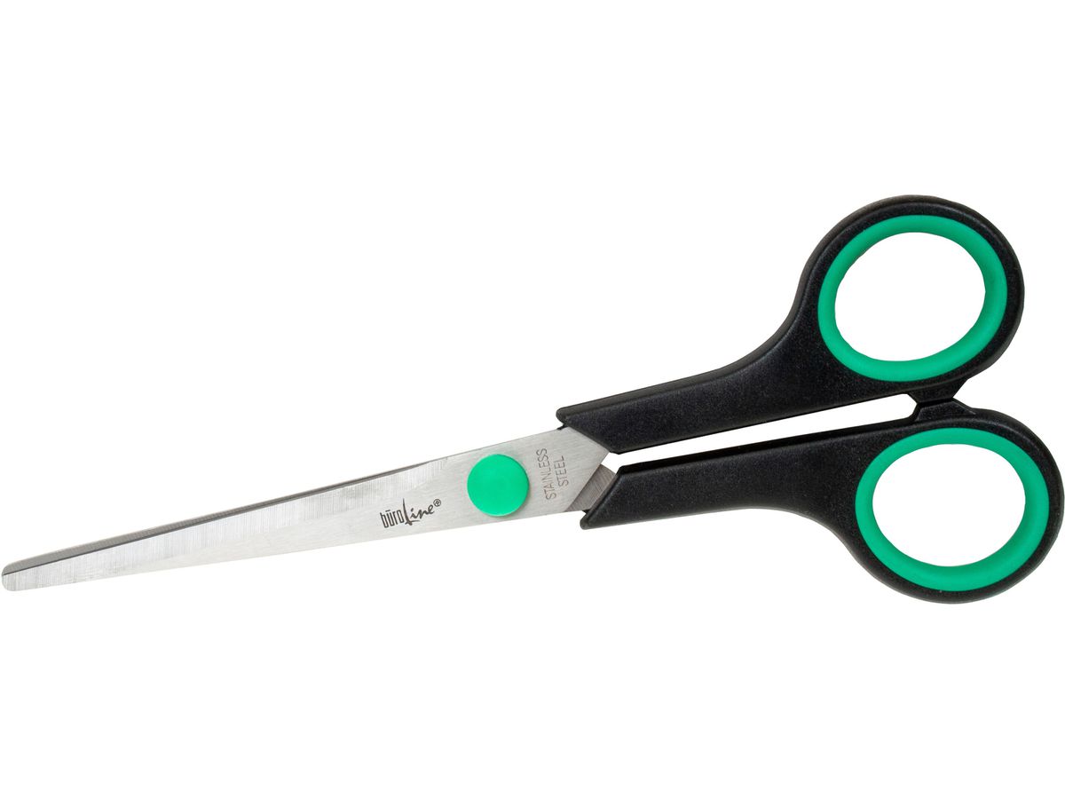 BÜROLINE Schere SoftGrip 18cm E-30271 ECO rostfrei (7612532053473)