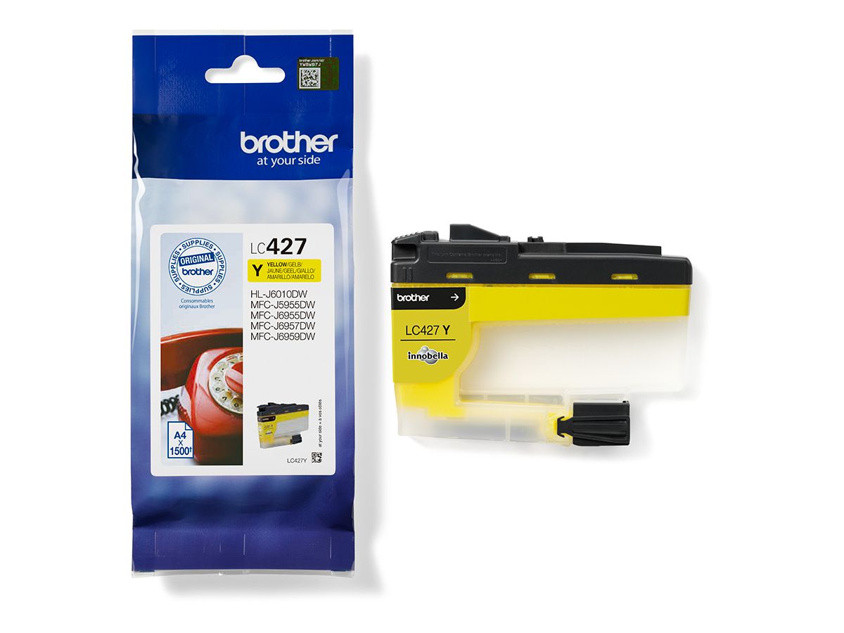 BROTHER Cart. d'inchiostro yellow LC-427Y MFC-J5955 1500 pagine (4977766815505)