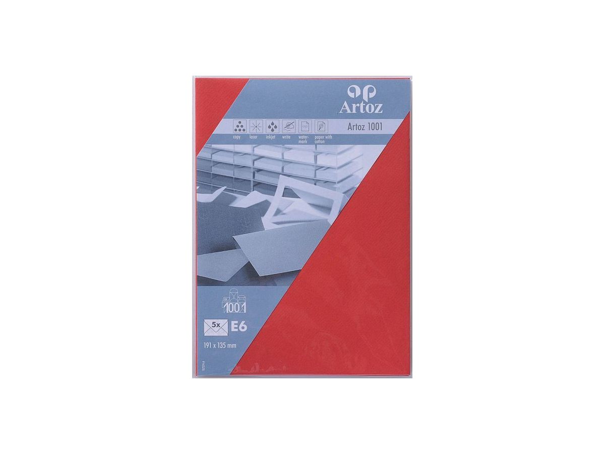 ARTOZ Couverts 1001 E6 107374185 100g, rot 5 Stück (7612450247213)