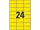 AVERY ZWECKFORM Etiquettes 70x37mm 3451 Universel, jaune 100fl./24pc. (4004182034514)