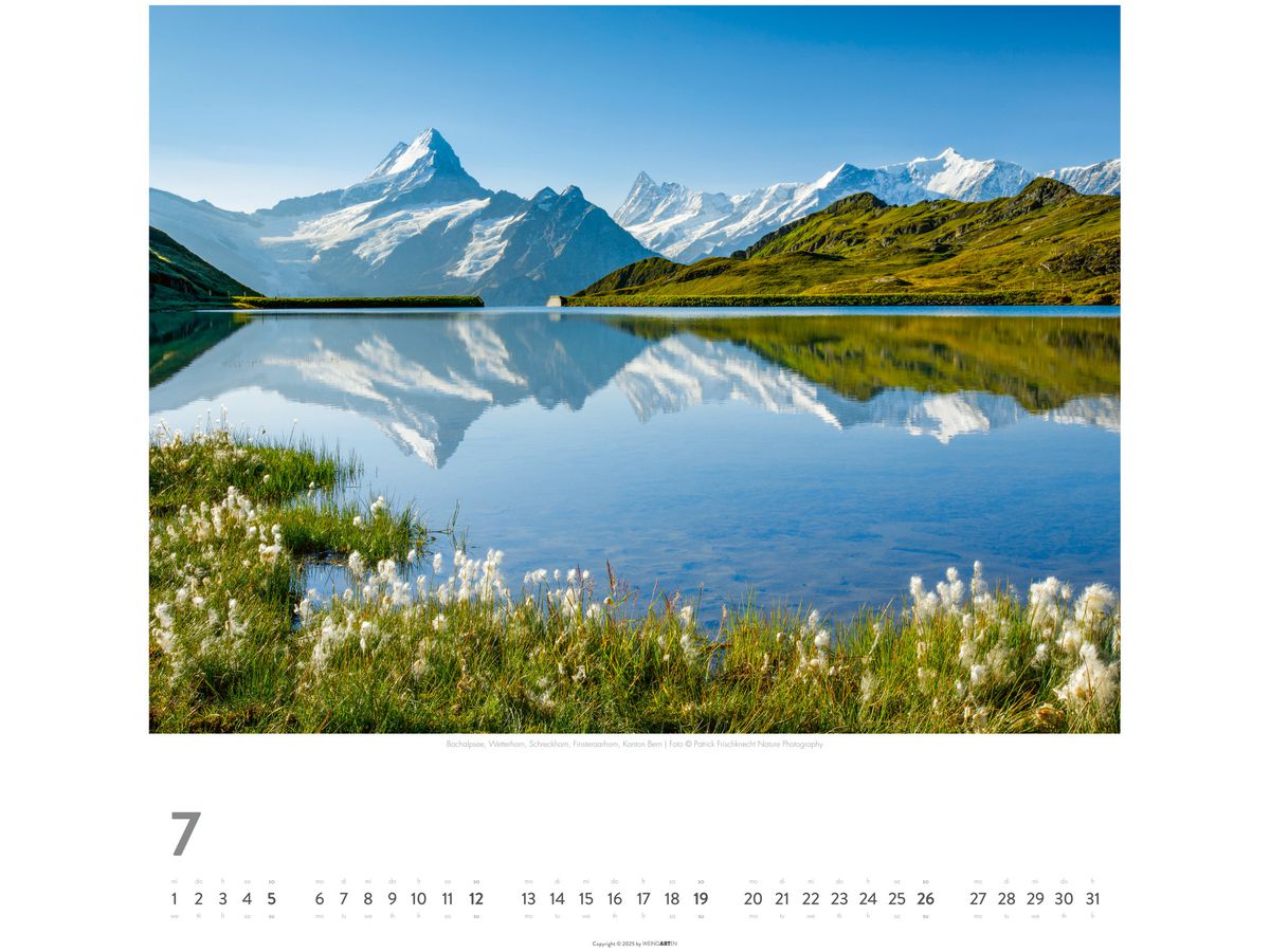 WEINGARTEN Calendrier 2026 3312224+26 Die Schweiz DE 48x46cm (9783839902707)