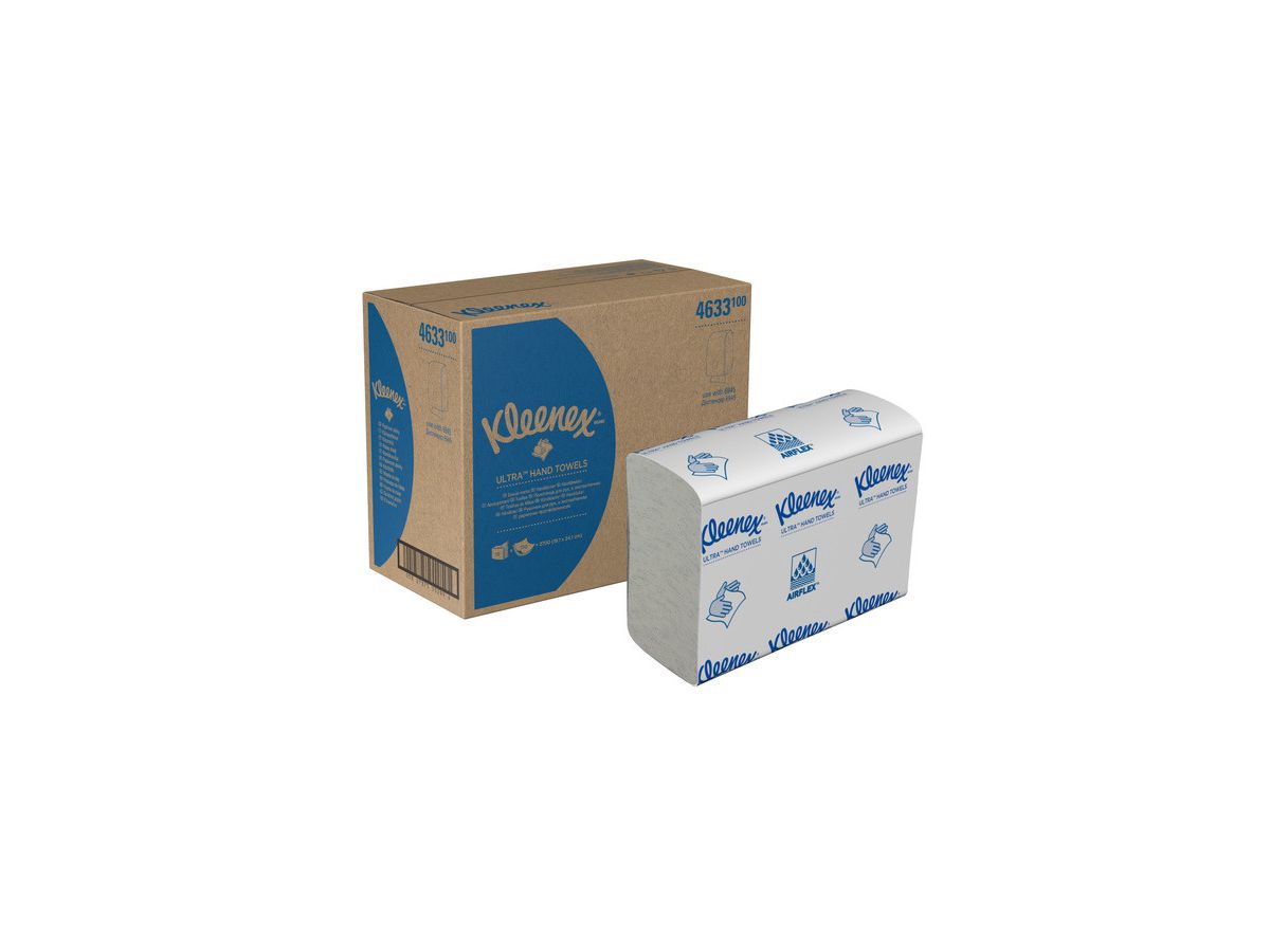 KLEENEX Asciugamano 2x 24,1x19,1cm 37374 bianco, Z-pieg. 18x150 fogli (5027375052996)