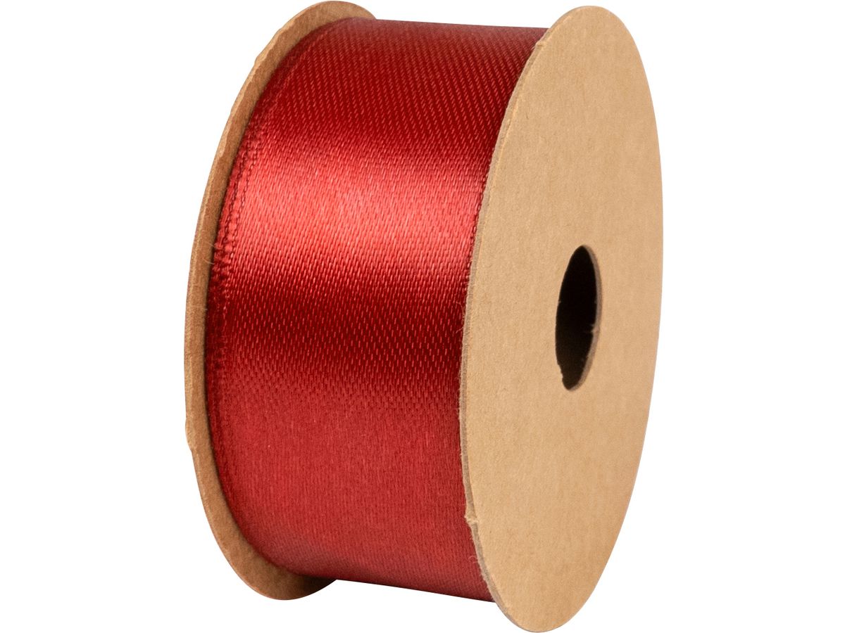 STEWO Ruban cadeau Satin Spule 2583410620 rouge 25mm 25x4m (7630050892428)