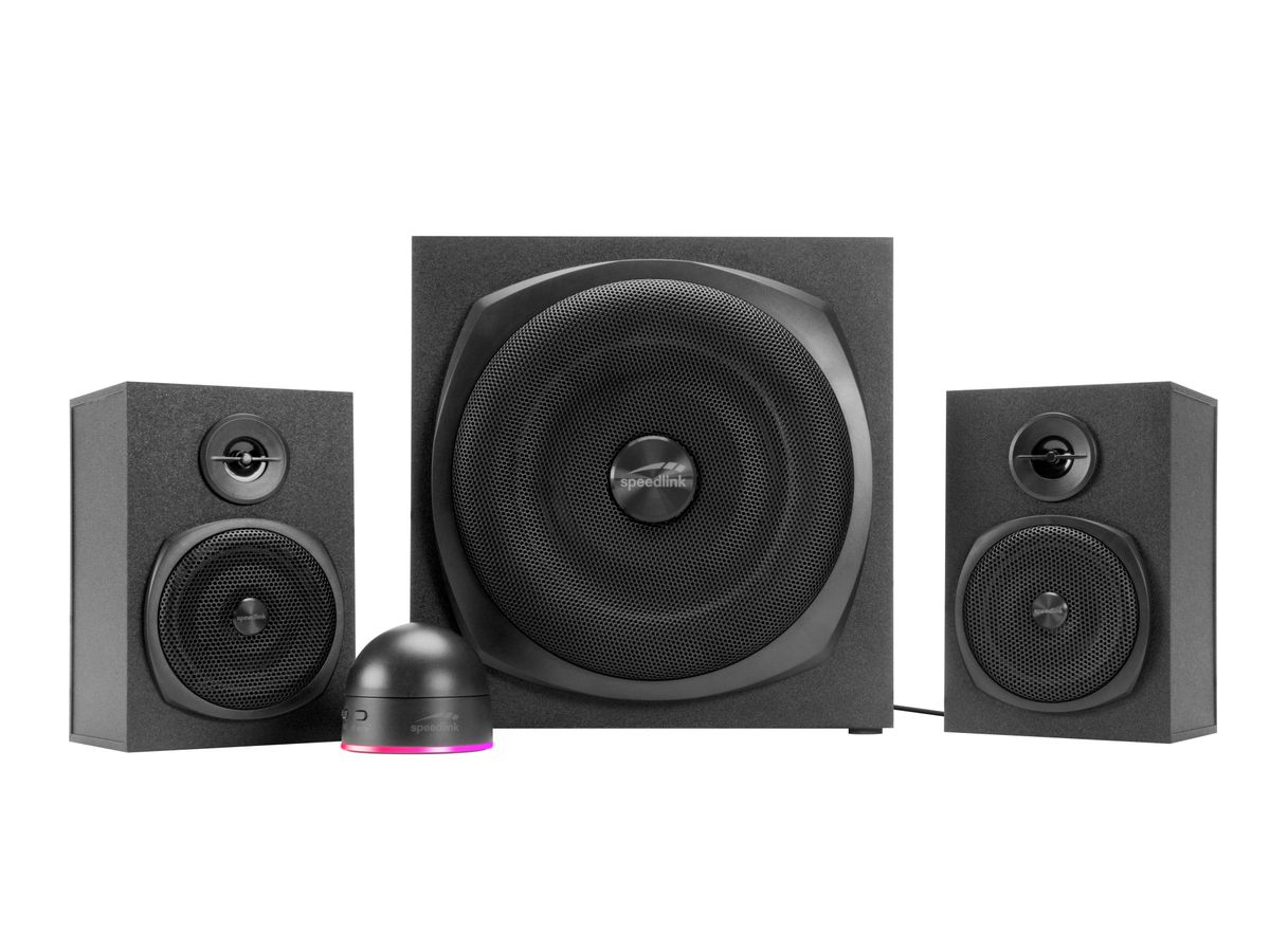 SPEEDLINK GRAVITY LT 2.1 SL-820009-BK Subwoofer System, Black (4027301415575)