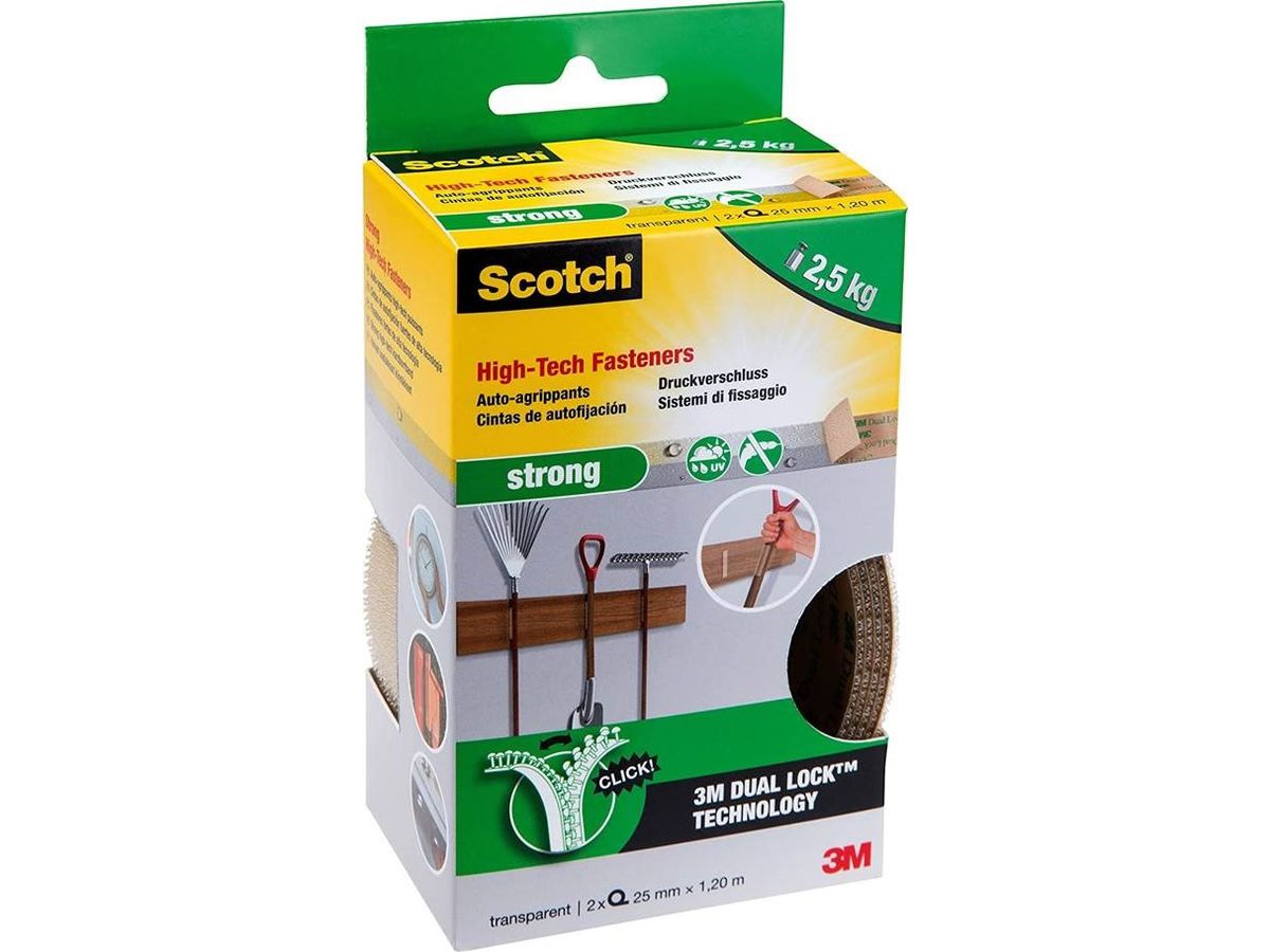 SCOTCH Druckverschluss 25mmx1,2m RF5740 strong, transp. (4054596045354)