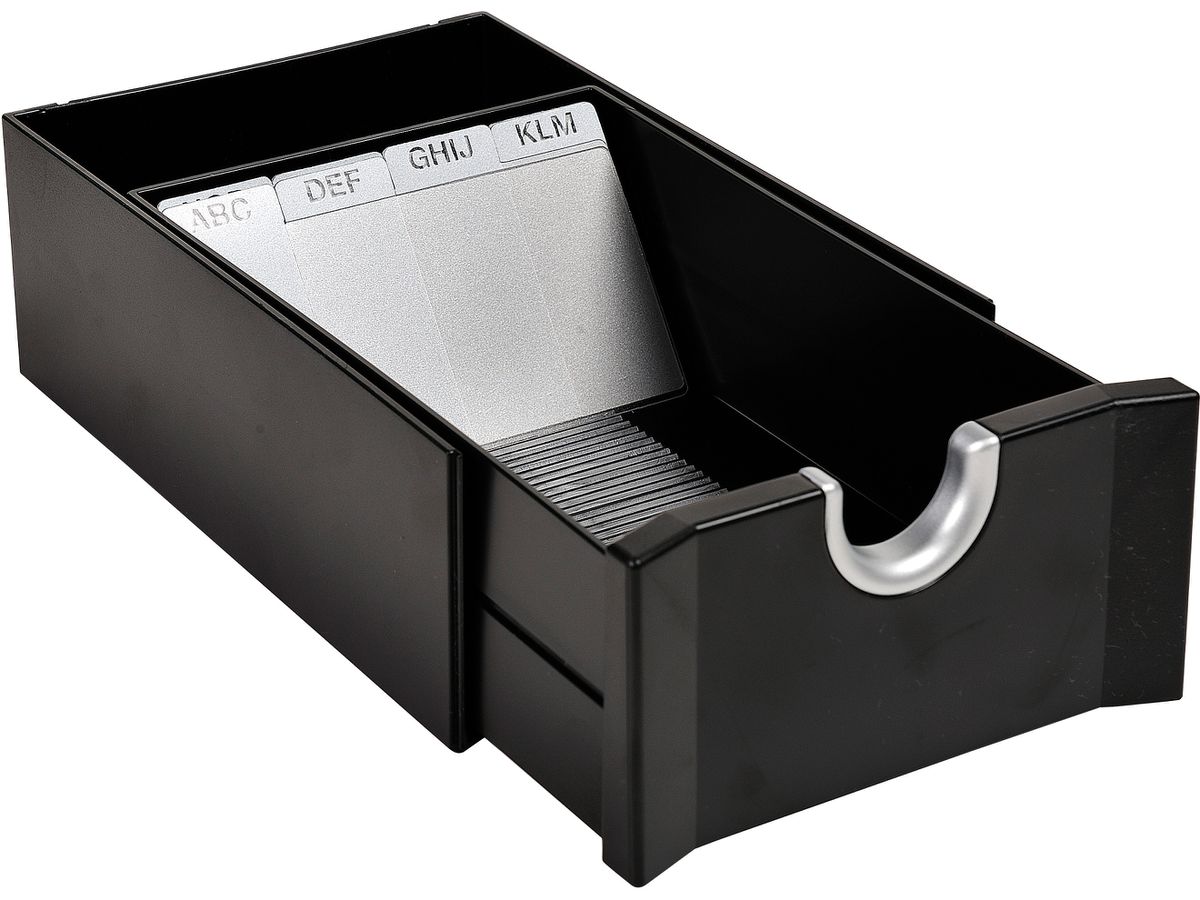 EXACOMPTA Box biglietti visita Exacard 685411D per 300 carte 61x114x190mm (9002493093317)