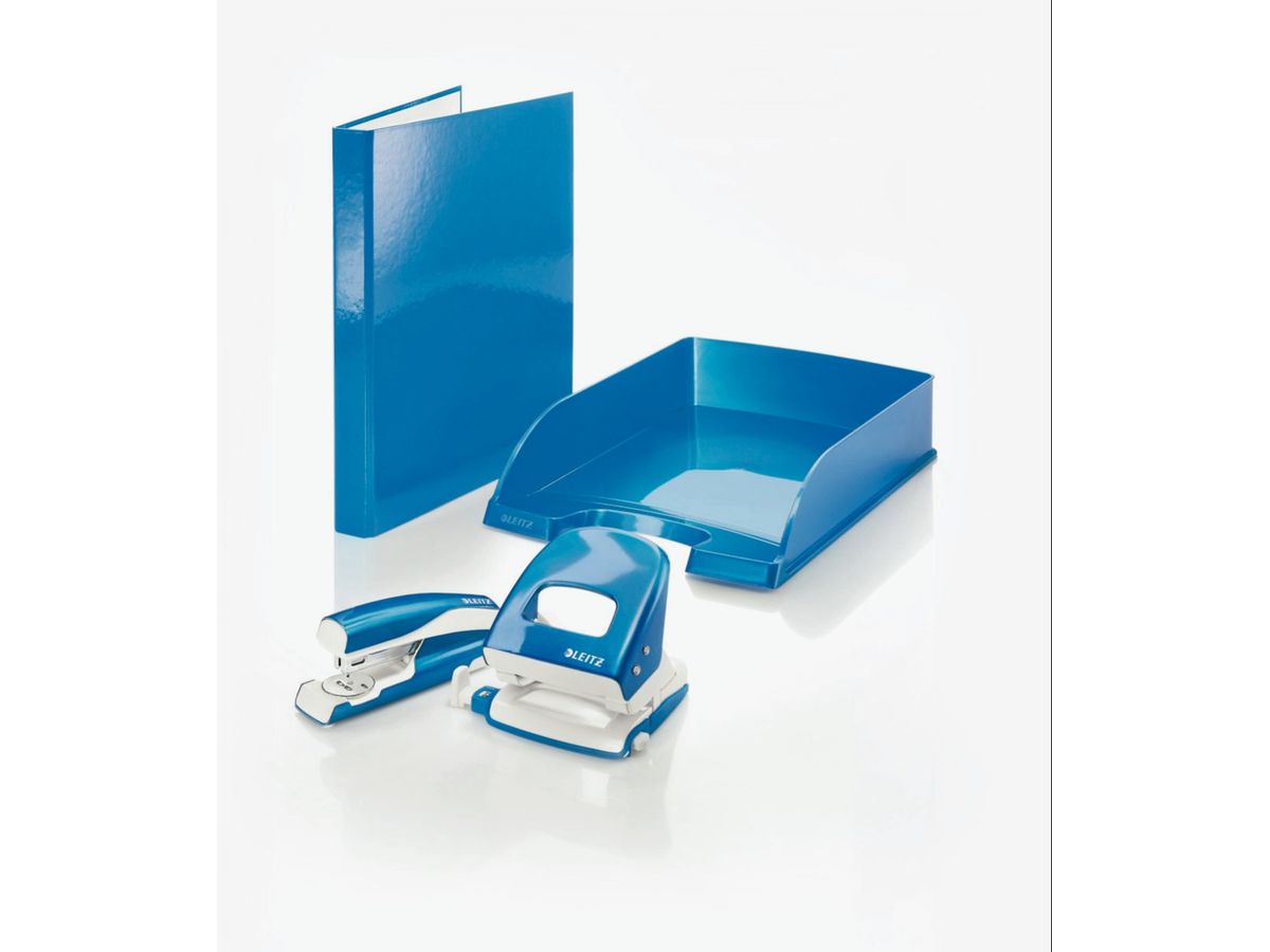 LEITZ Corbeille Courrier WOW A4 52263036 bleu (4002432394463)