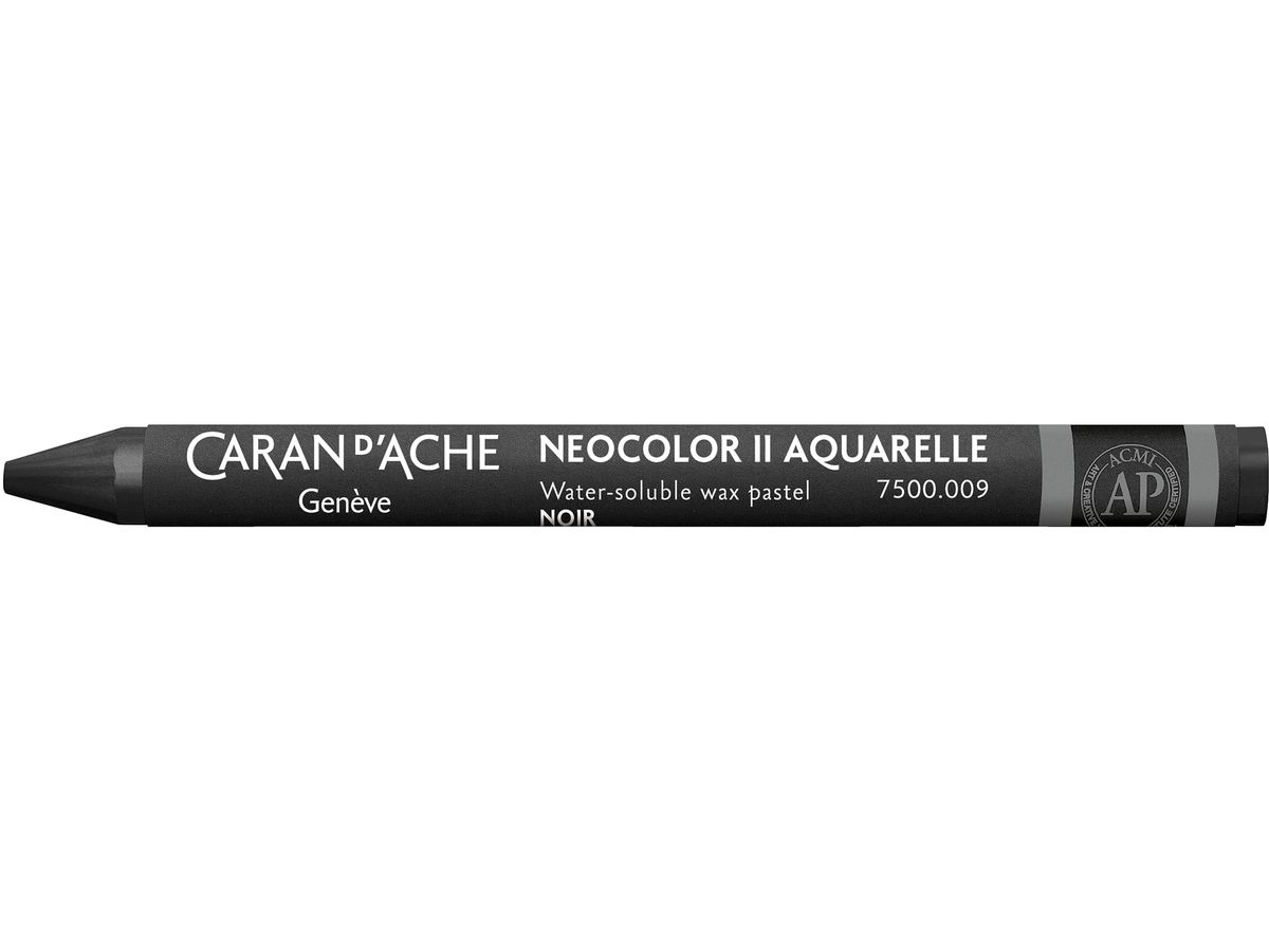 CARAN D'ACHE Wachsmalkreide Neocolor II 7500.009 schwarz (7610186271625)
