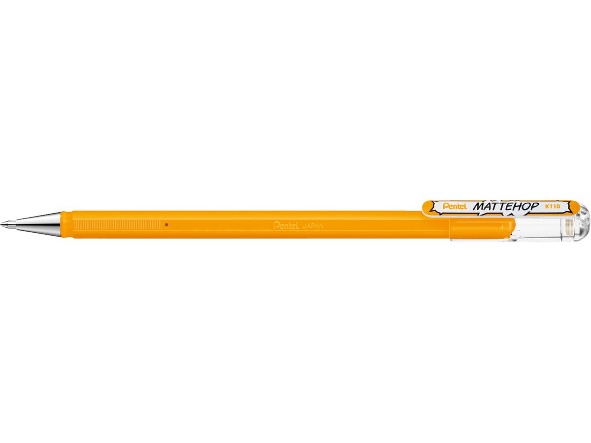 PENTEL Rollerball Mattehop 0.5mm K110-VF2X jaune orange (0884851063267)