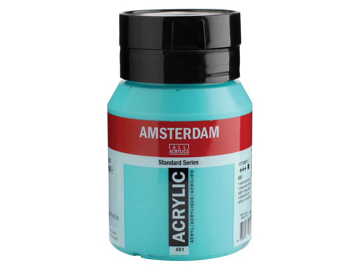 AMSTERDAM Acrylfarbe 500ml 17726612 türkisgrün 661 (8712079281731)