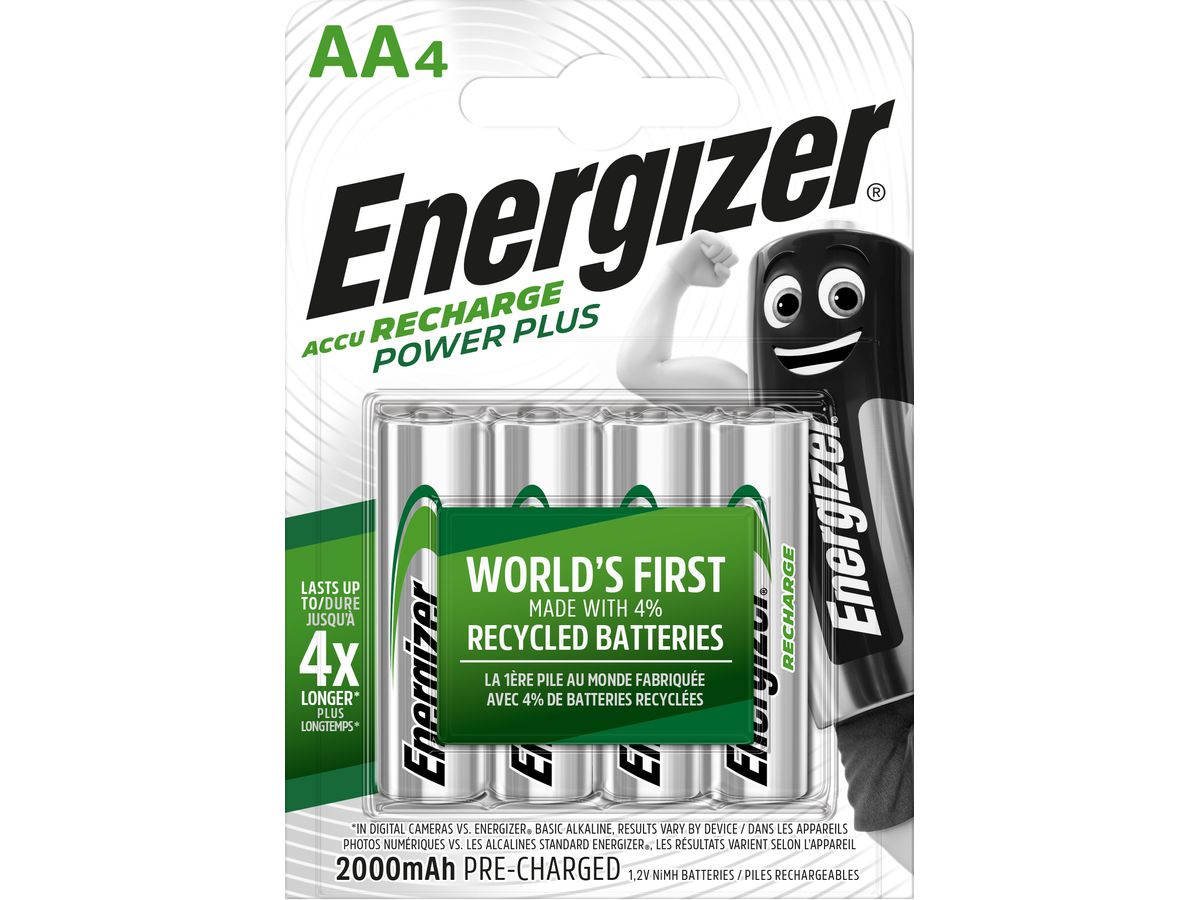 ENERGIZER Batterie Akku E300626701 AA/HR06, 2000mAh, 4 Stück (7638900417012)