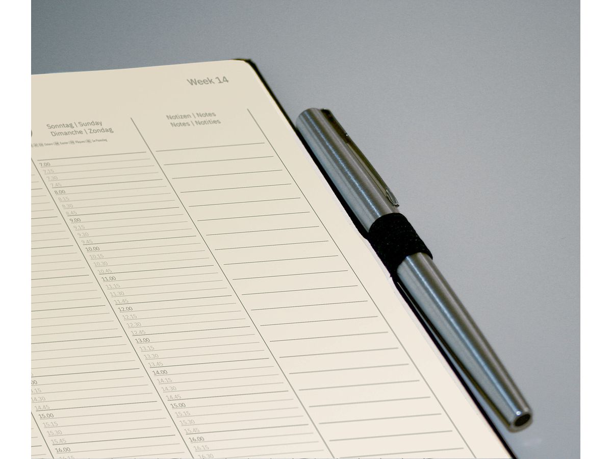 CONCEPTUM Calendario settimanale 2026 C2618 1S/2P nero 22.5x31.5cm (4004360773235)