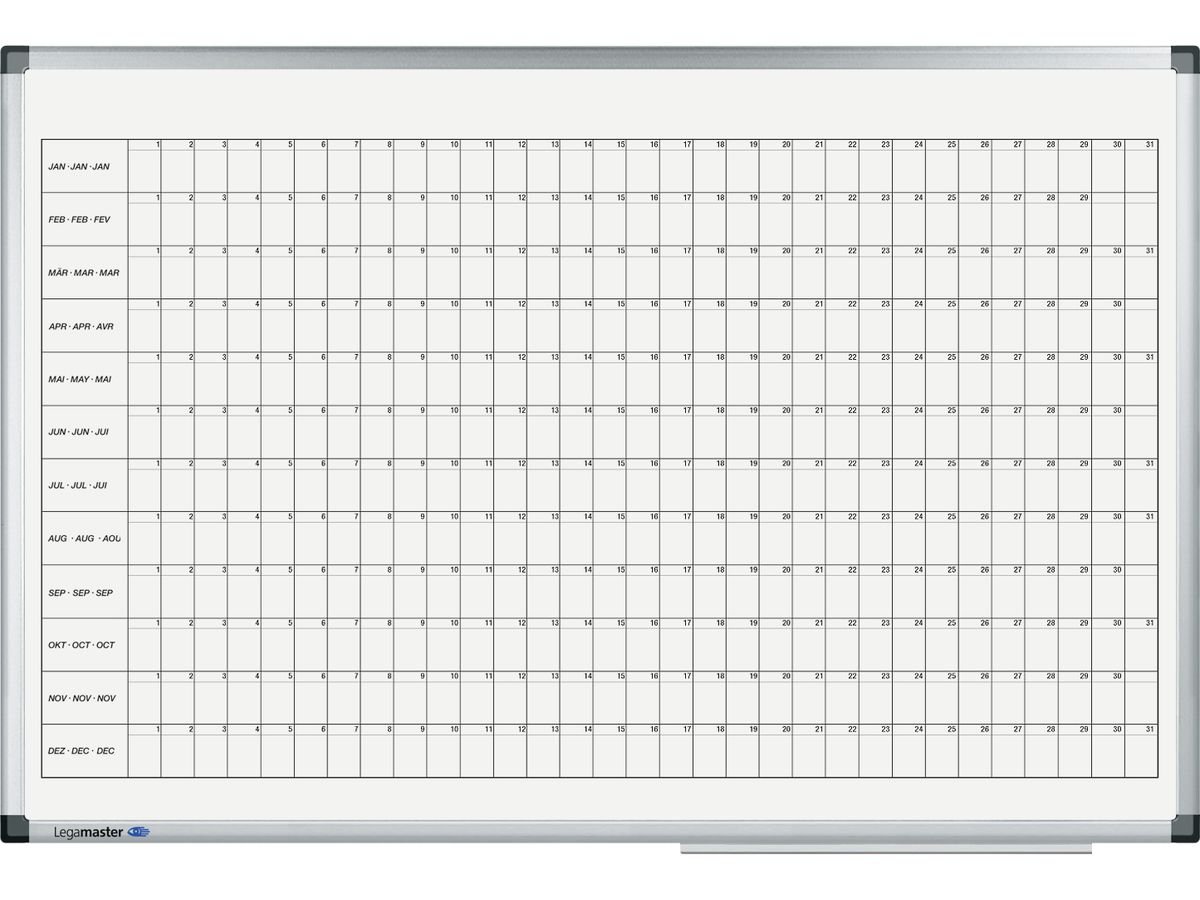 LEGAMASTER Calendrier annuel Premium 7-411000 60x90cm (8713797028141)