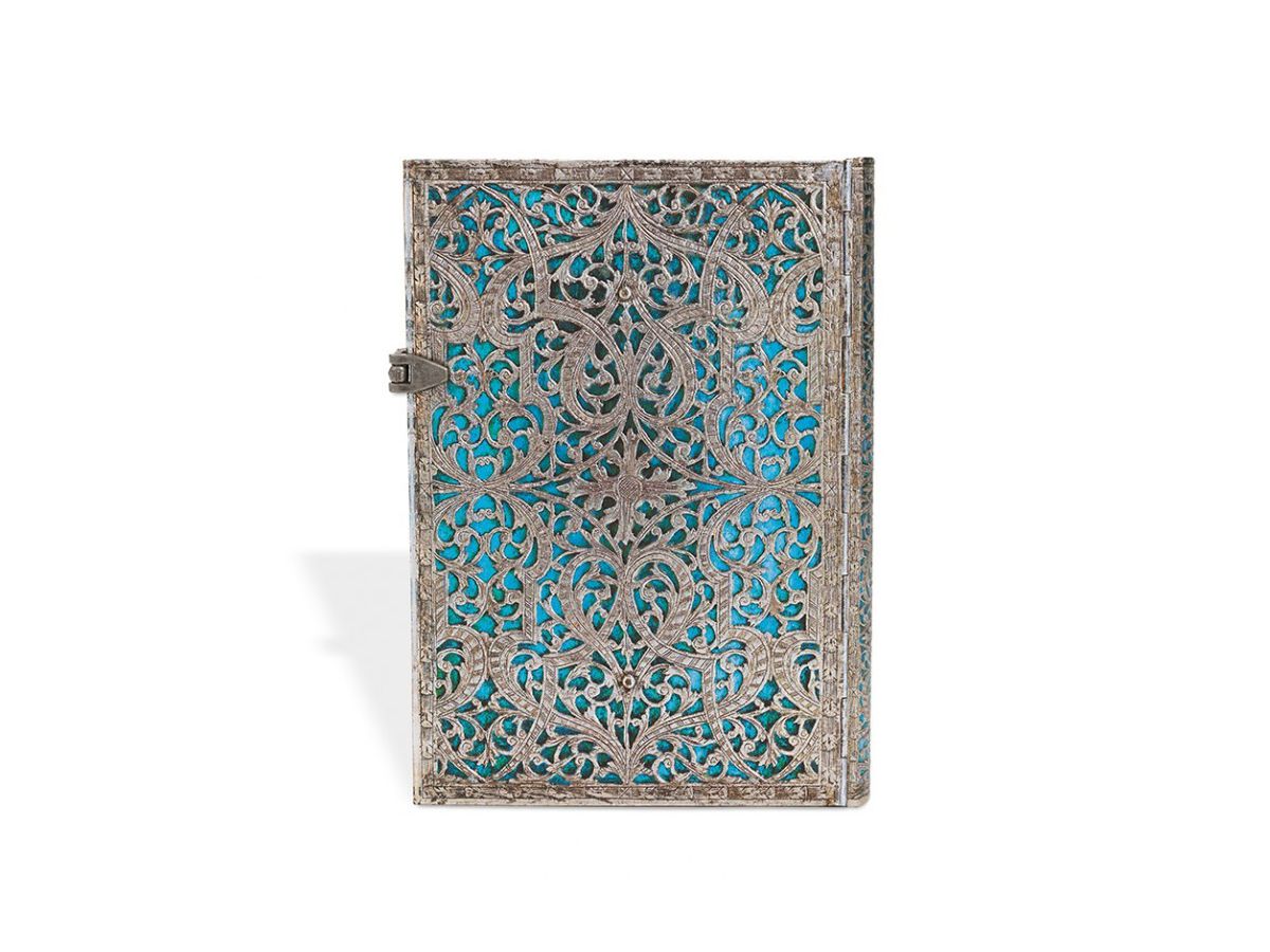 PAPERBLANKS Notizbuch Maya Blau 130x180mm PB25627 liniert 240 Seiten (9781439725627)