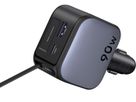 UGREEN Fast Car Charger 2-Port 90W 55909B Retractable Cable (6941876271399)