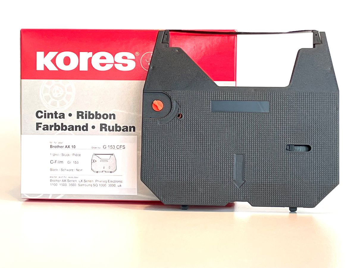 KORES Farbband correctable schwarz Gr.153C zu Brother AX 10 7.9mm/155m (4045257615344)