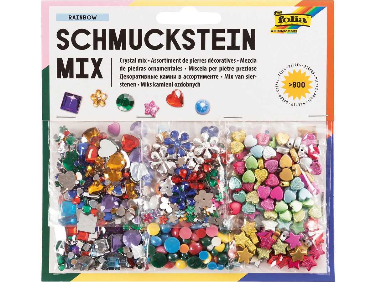 FOLIA Schmucksteine- 12419 800 Teile (4001868005554)
