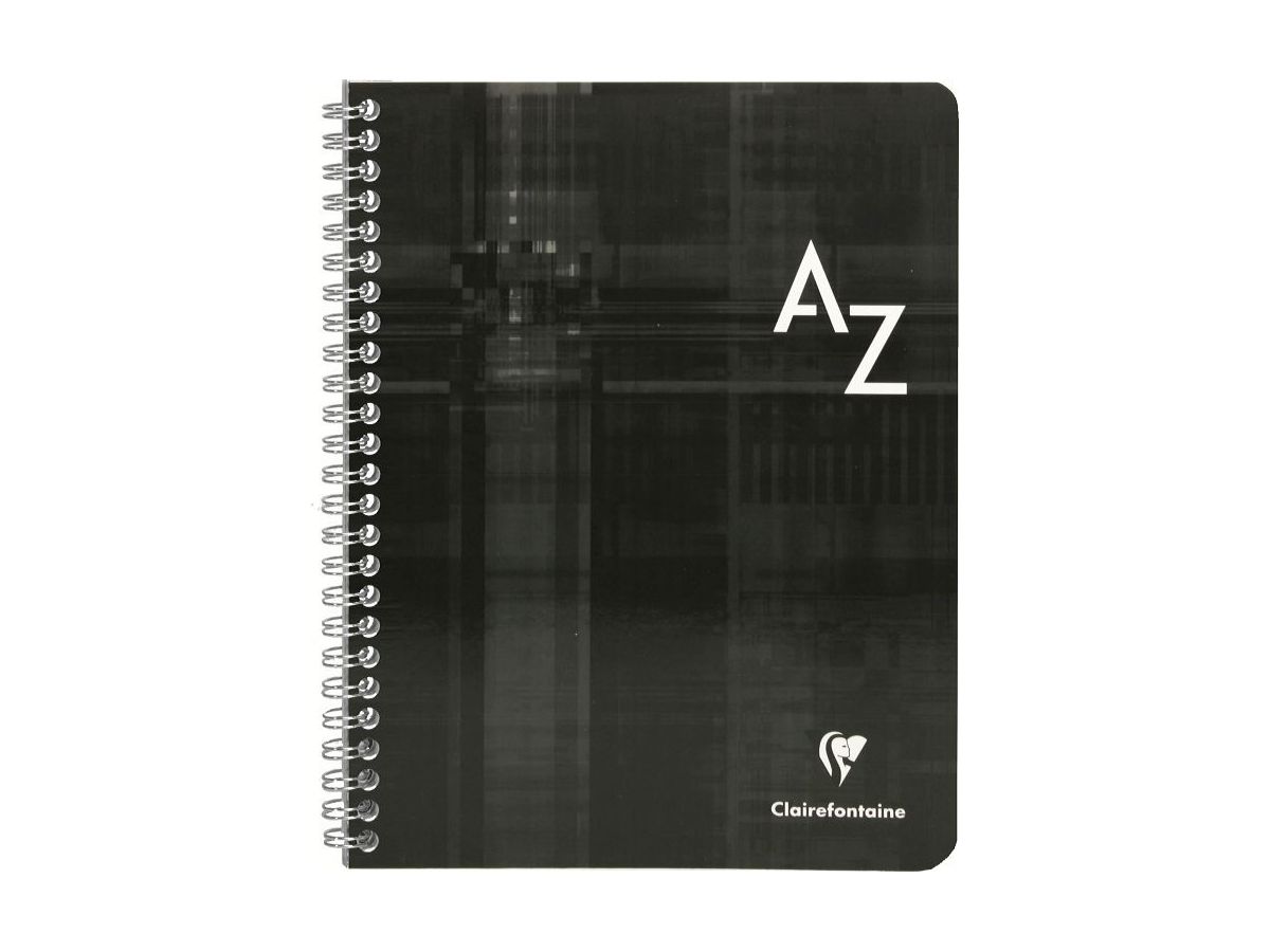 CLAIREFONTAINE Taccuino spirale ass. 17x22cm 8949 5mm, A-Z 50 fogli (3329680894905)