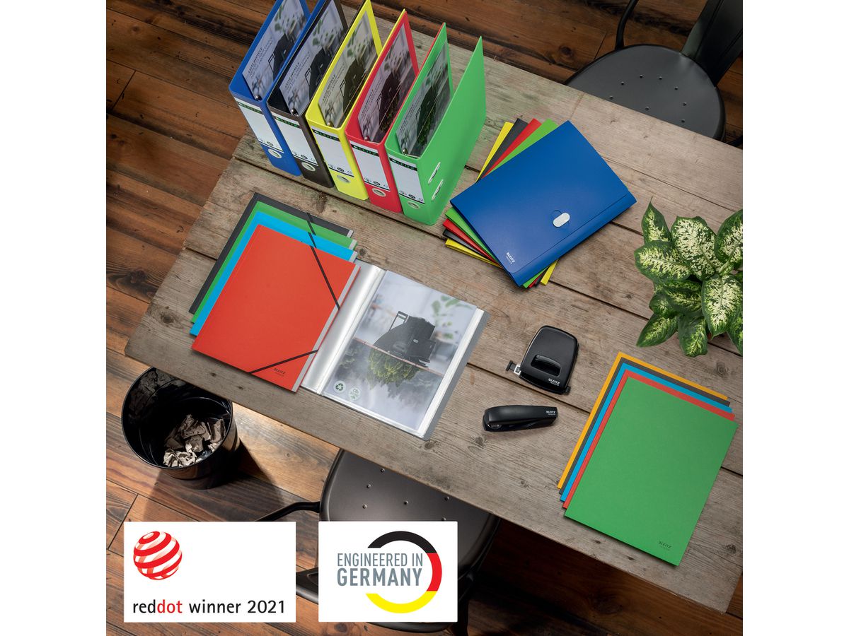 LEITZ Heftgerät Mini NeXXT Recycle 5617-00-95 schwarz, CO2 neutral 10 Blatt (4002432132553)