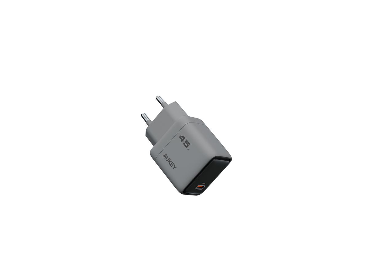 AUKEY Comet 45W GaN PD PA-C2 1-Port, Wall Charger Grey (0689323788187)