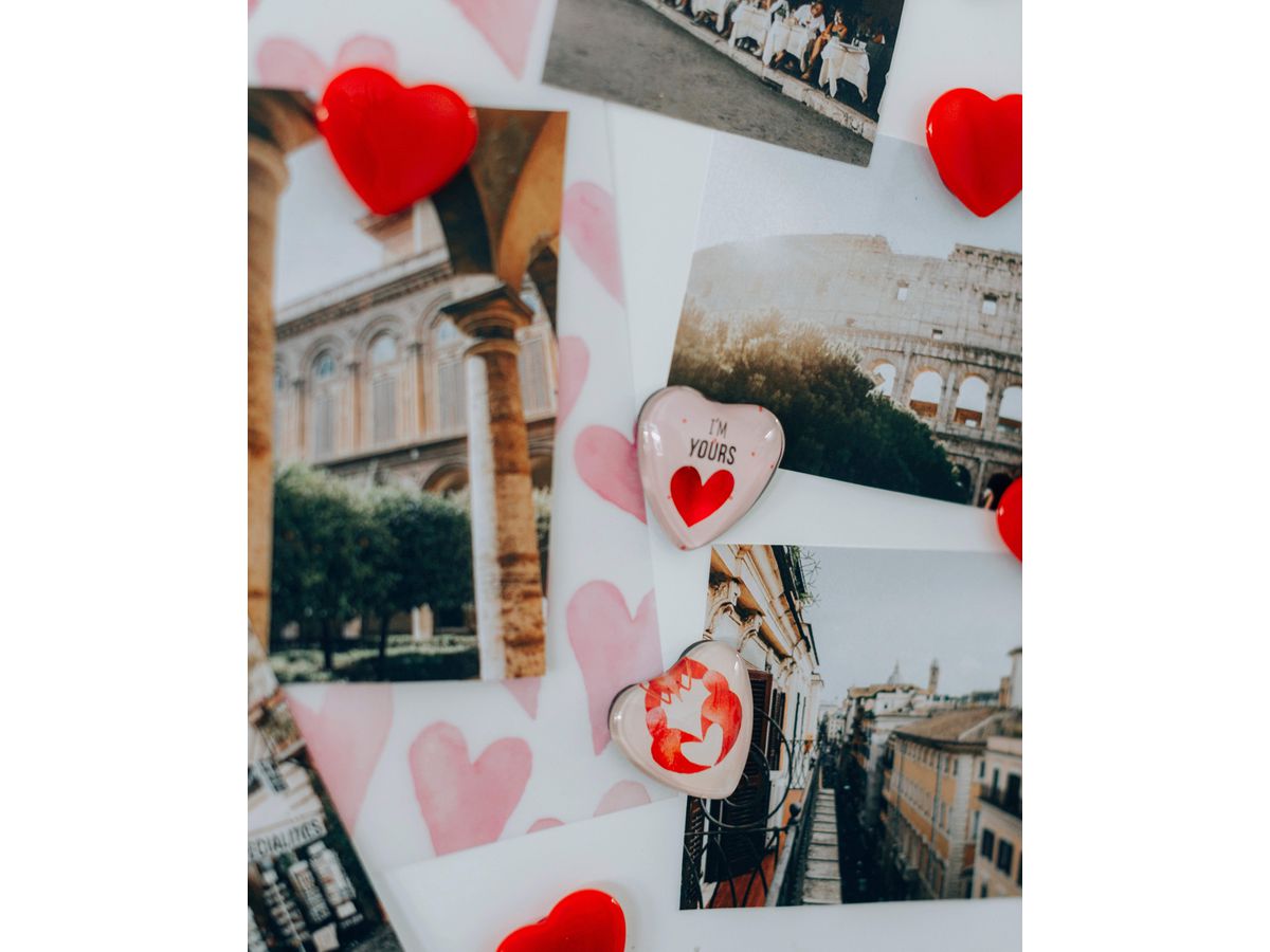 I AM CREATIVE Calamita Cuore Let`s Organize 4035.5 Vetro, 0.9x3.3x3.2cm 6 pezzi (7611983215478)